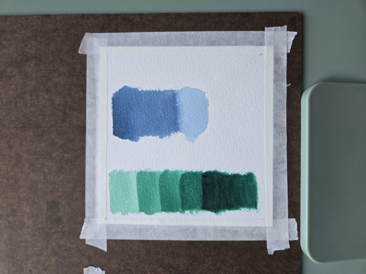 Warm ups and Final Painting