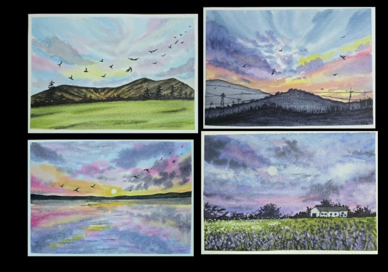 Pastel landscapes