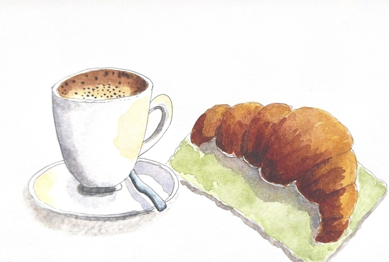 Cappuccino & croissant