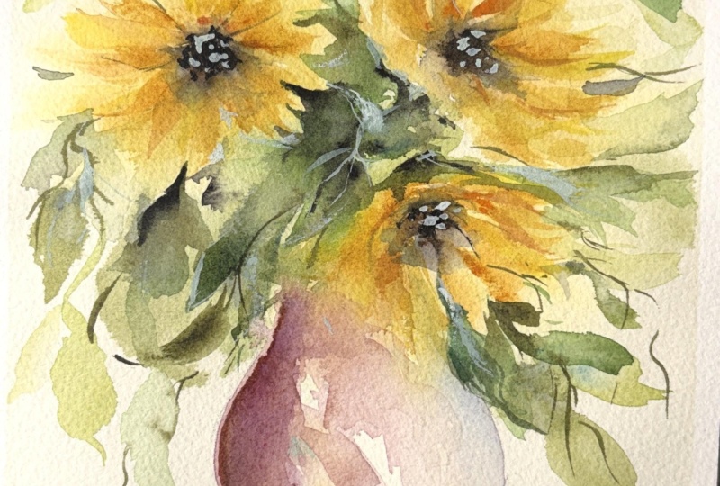 Abstract Sunflowers