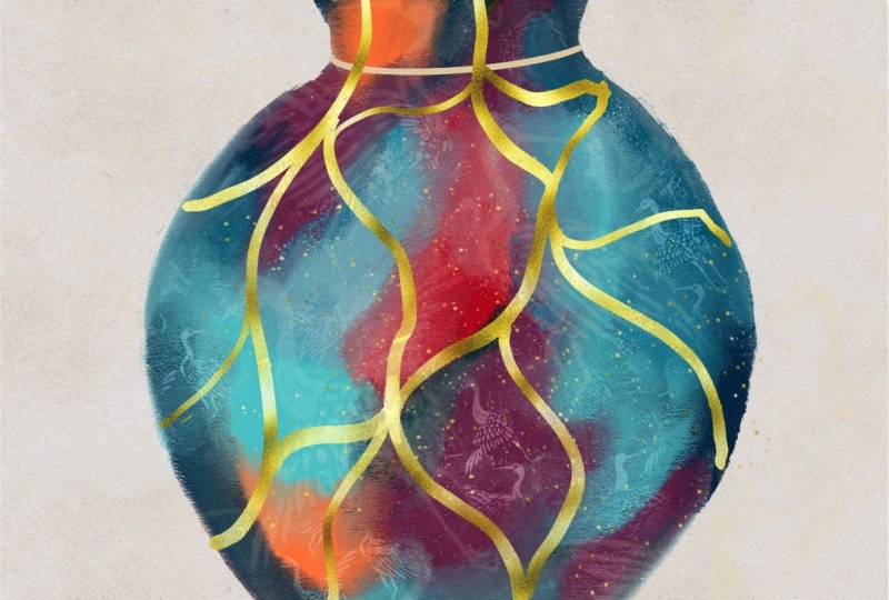 Painting with gold in procreate