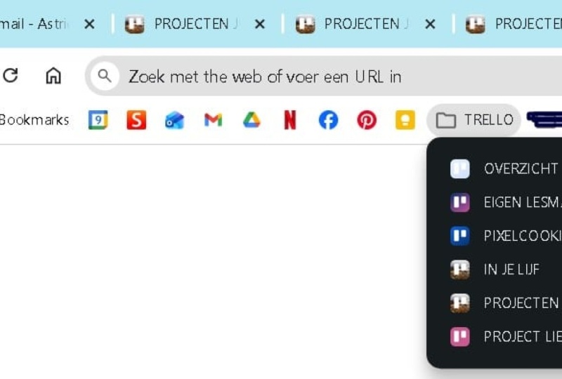 My new Trello structure
