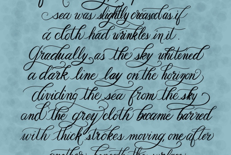 Design a Flourished Script Layout