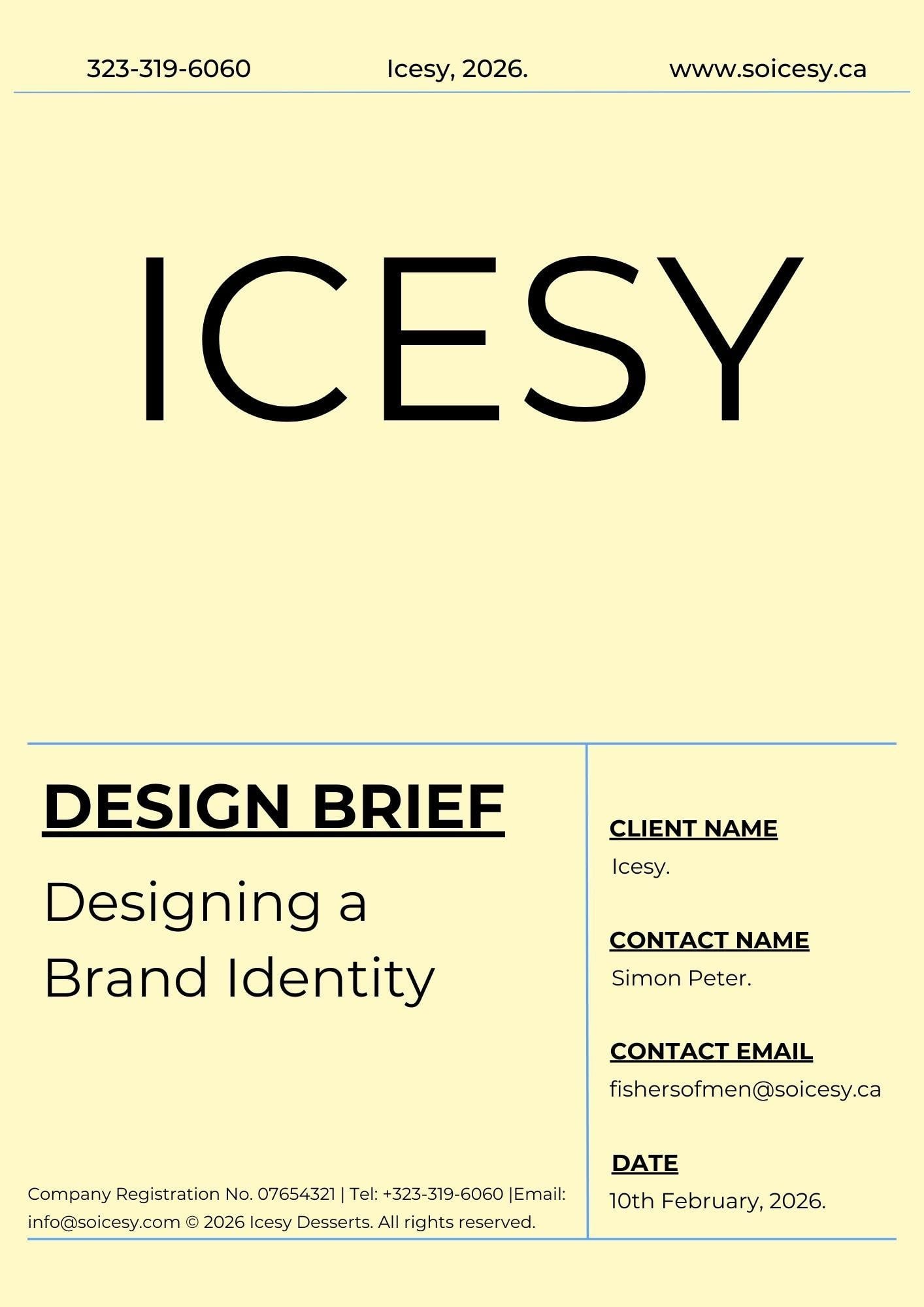ICESY DESIGN BRIEF - student project