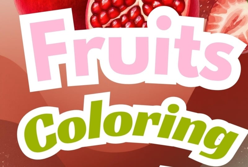 1 is an example of a coloring page, 1 is front and 1 is back cover