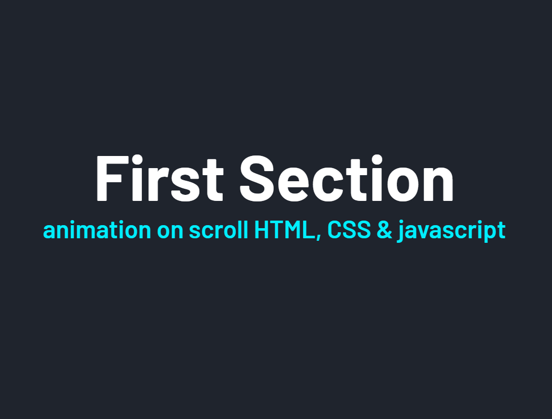 scroll trigger animation - student project