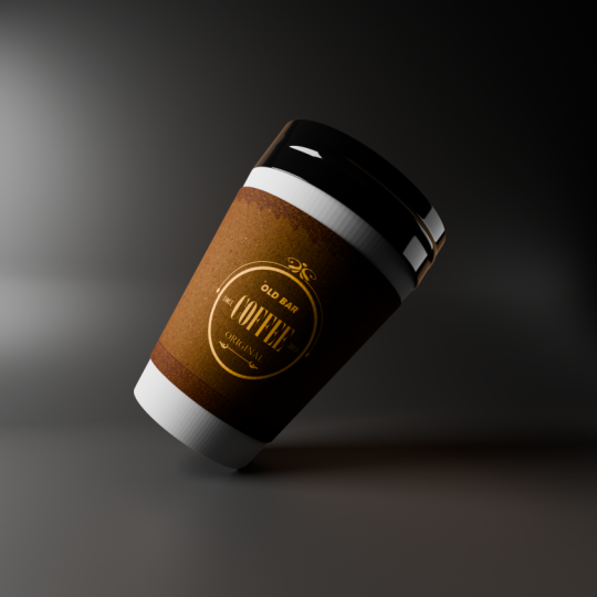 3D coffee cup