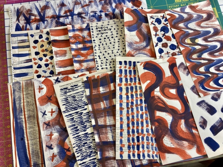 Flat Brush Fun Collage Papers