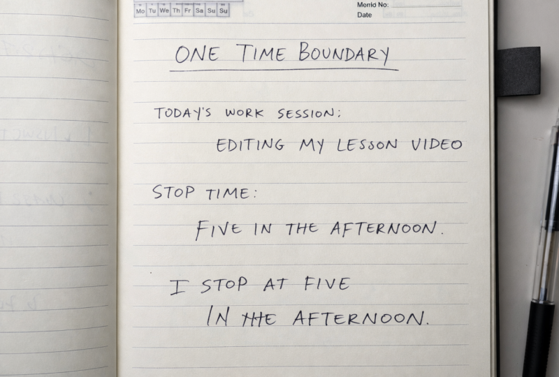 One Time Boundary