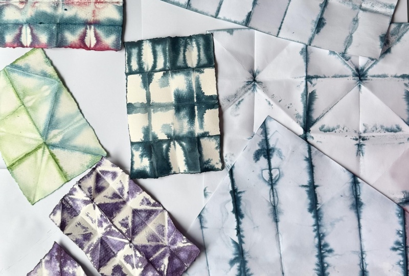 Shibori Collage papers