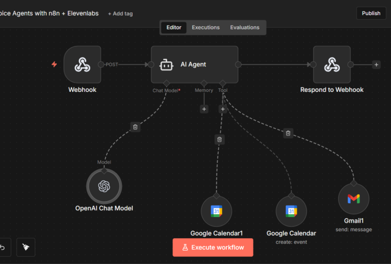 Build Voice Agents with n8n Elevenlabs