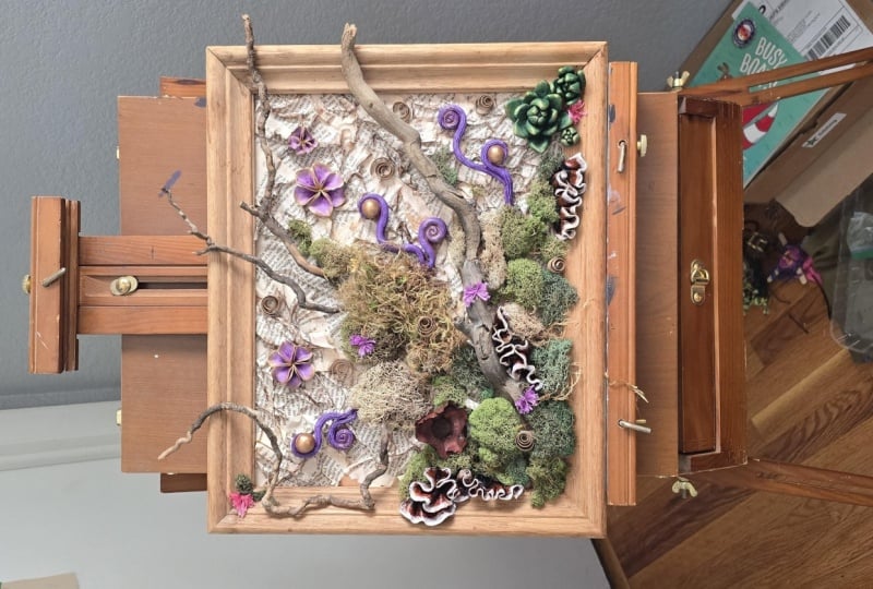 Polymer Clay mixed media