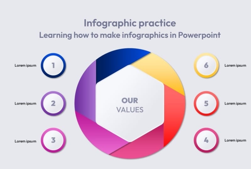 Animated infographic practice