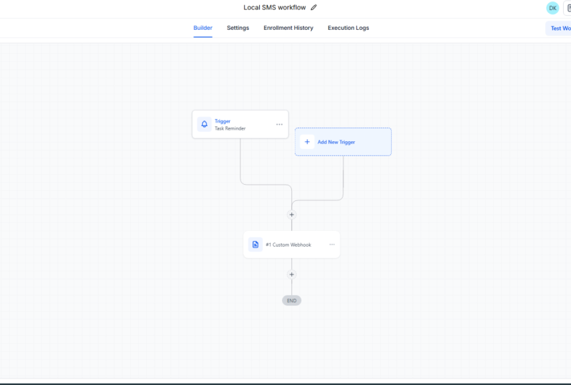Local SMS workflow