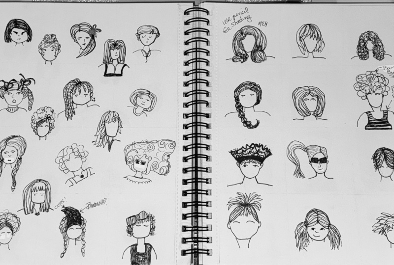 Doodle Hair Styles