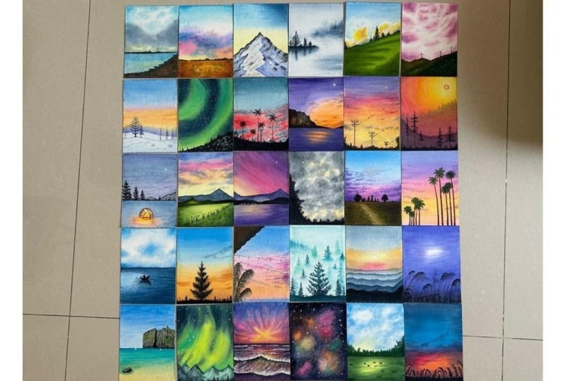 30 days of unwinding with watercolor challenge