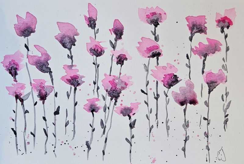 Botanical w/c and ink