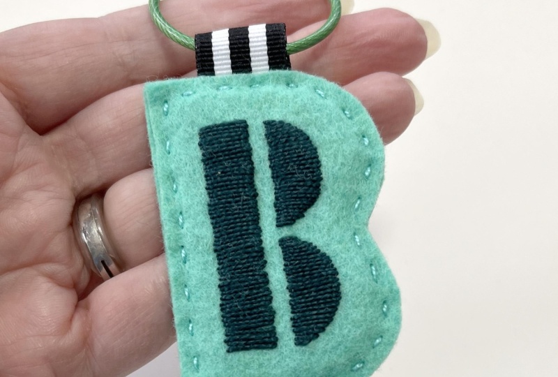 Monogram keychain