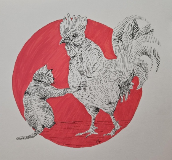 Engraving illustration