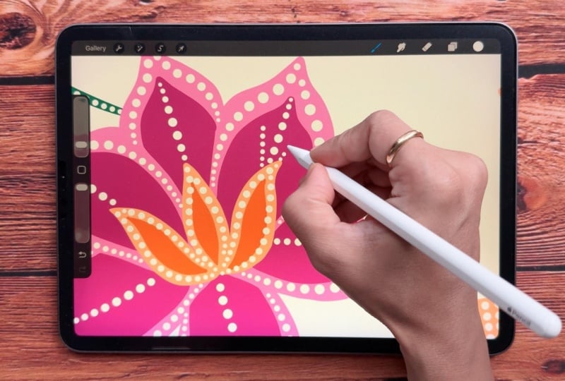 A Dot Floral Pattern