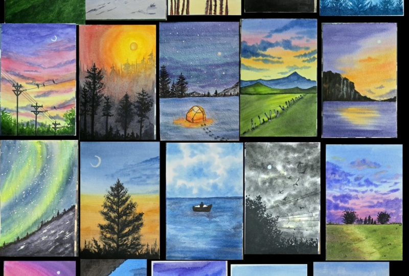 30 days of Unwinding with watercolour