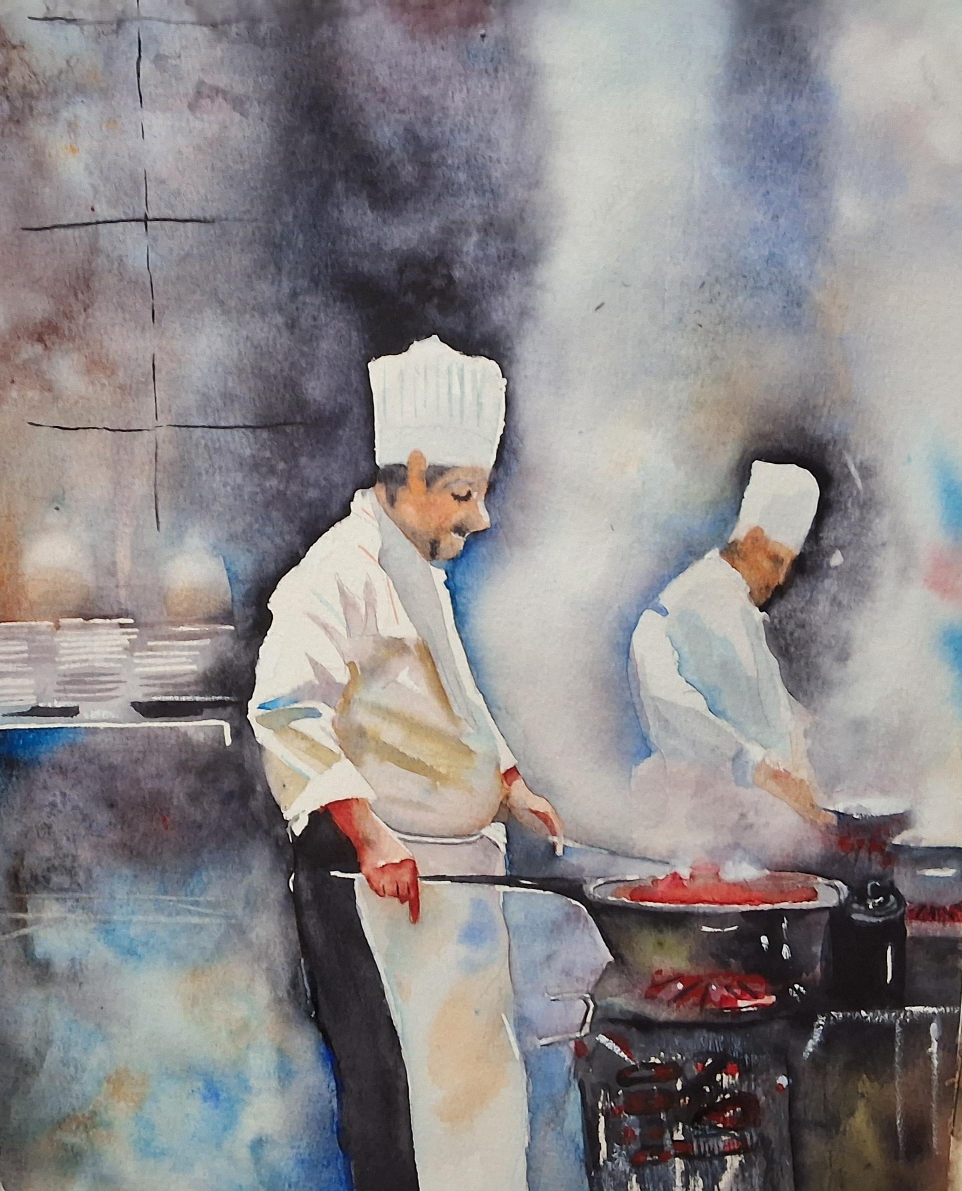 Playful watercolor - student project