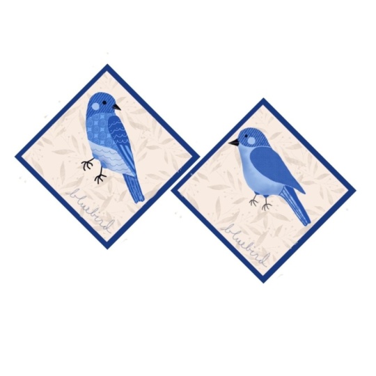 Two Blues and a Red