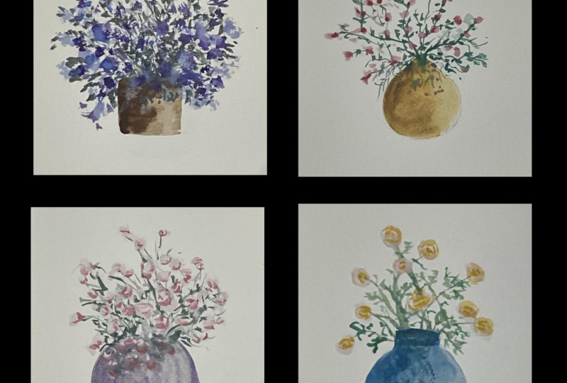 Loose floral painting