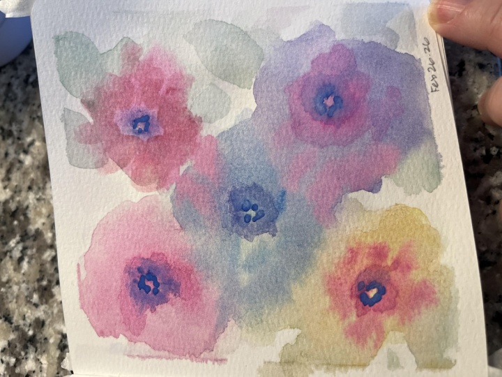 Loose Watercolour Flowers