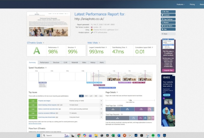 Performance report