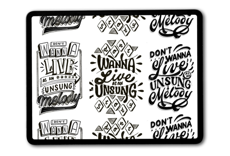 Final thumbnails + Final Sketch