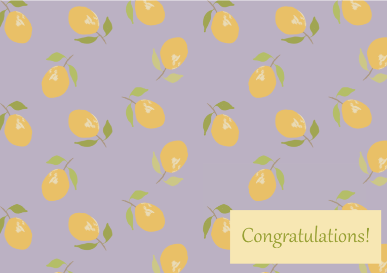 Lemon Greeting Card