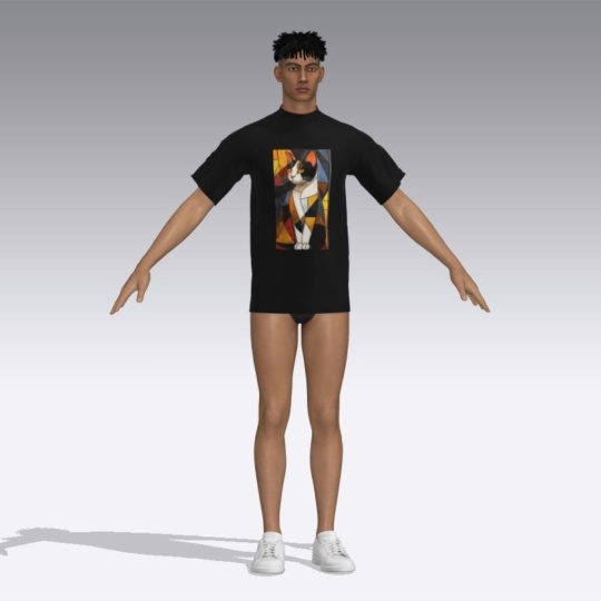 Tshirt design using clo3d