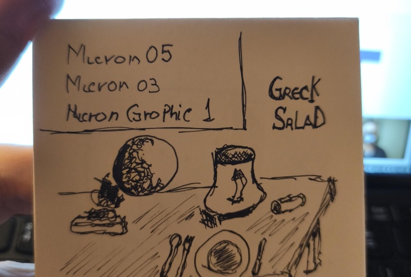 Testing my new micron pencils