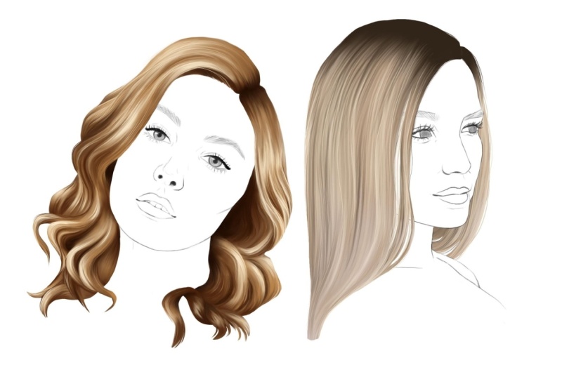 Drawing Hair in Procreate