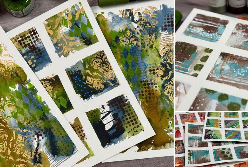 Paint, Play, Repeat: Mixed Media Grids for Creative Flow