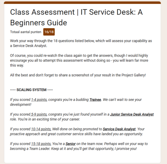 Testscore