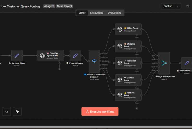 AI Agent for Customer Query Routing
