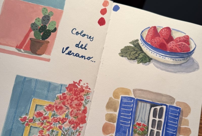 Dibujos diarios del verano aquí en el sur. .