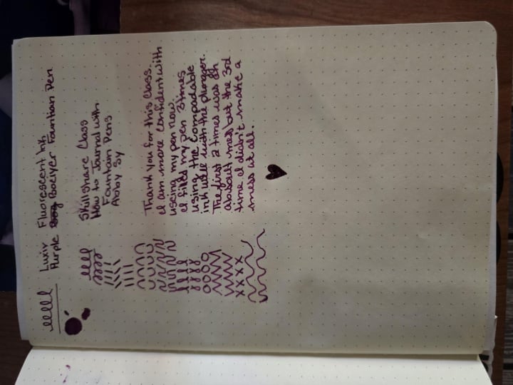 How to use a fountain pen