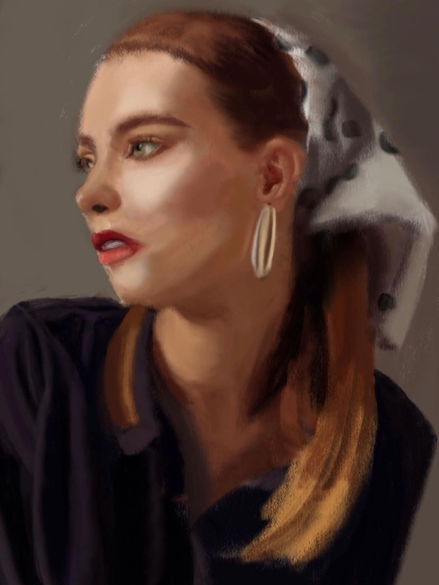 Portrait drawing - student project