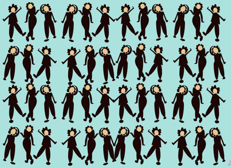 People pattern using procreate