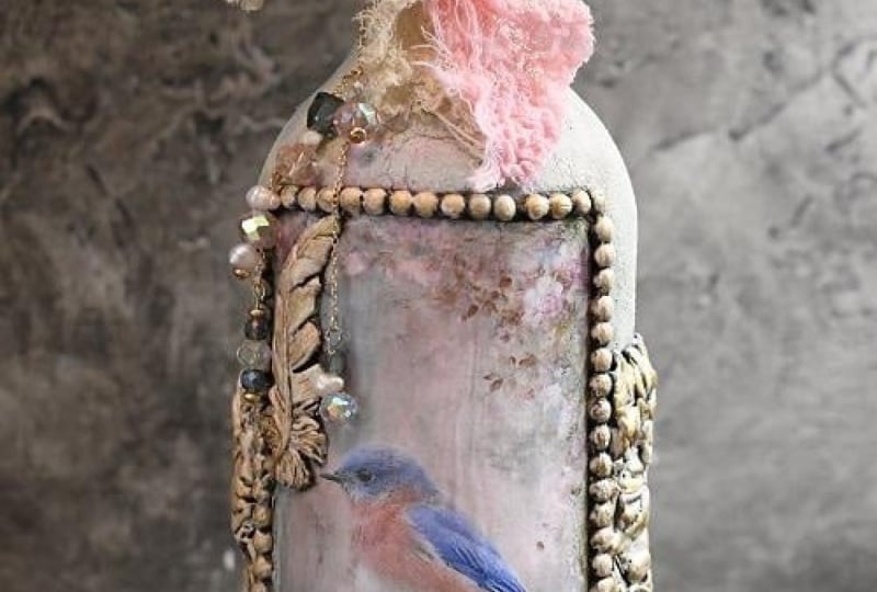 Spring Bluebird Bottle