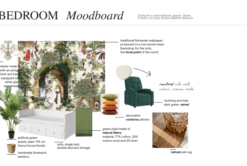 Small bedroom #bohochic style
