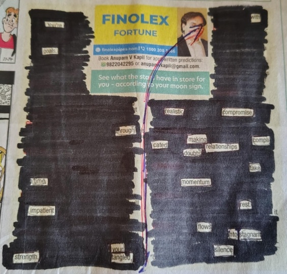First ever blackout poem