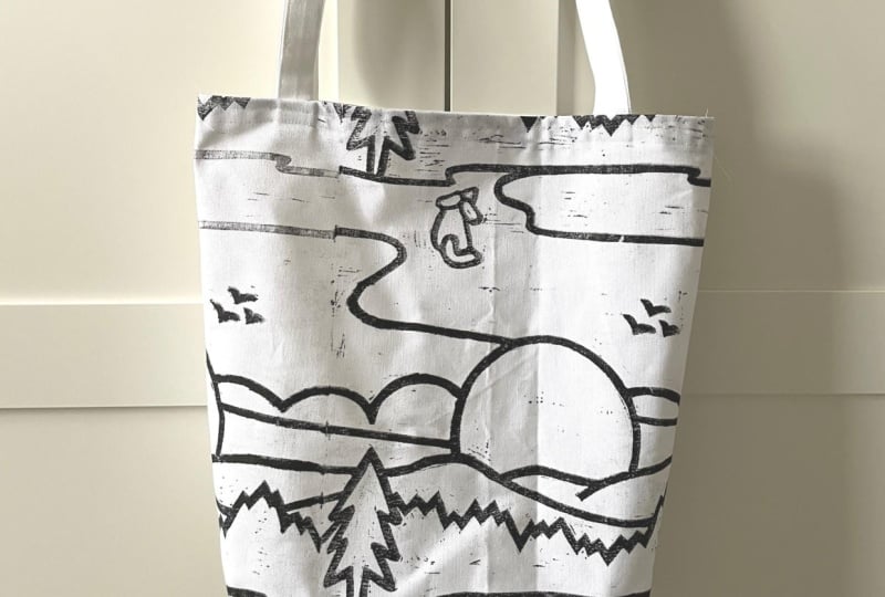 Sewing a custom tote bag