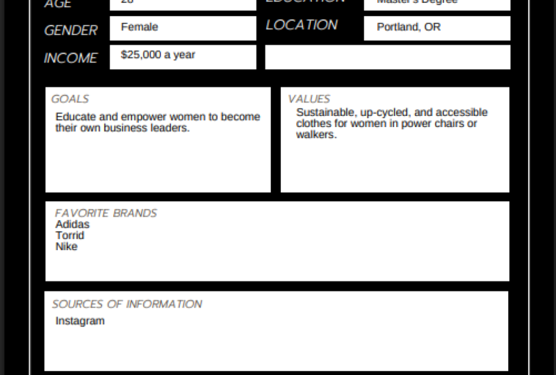 Customer Persona + Contingency Plan