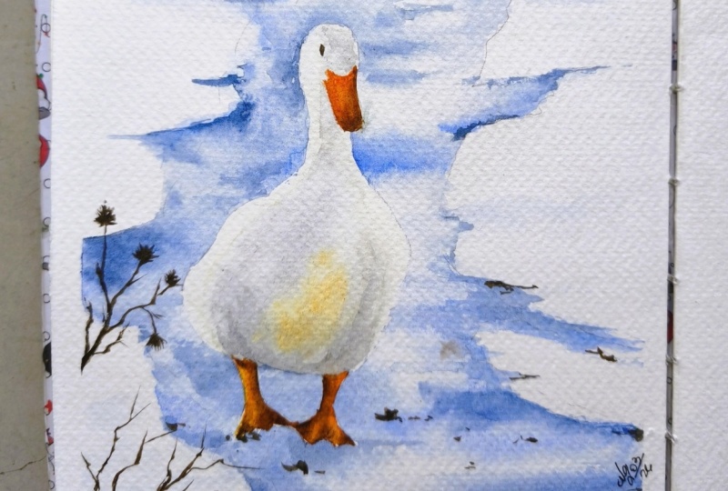 Watercolor winter