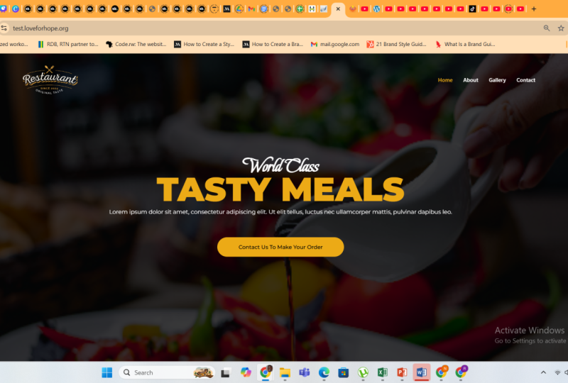 Restaurant Website