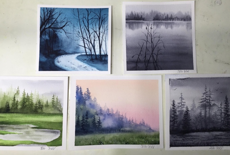 Watercolor Landscapes
